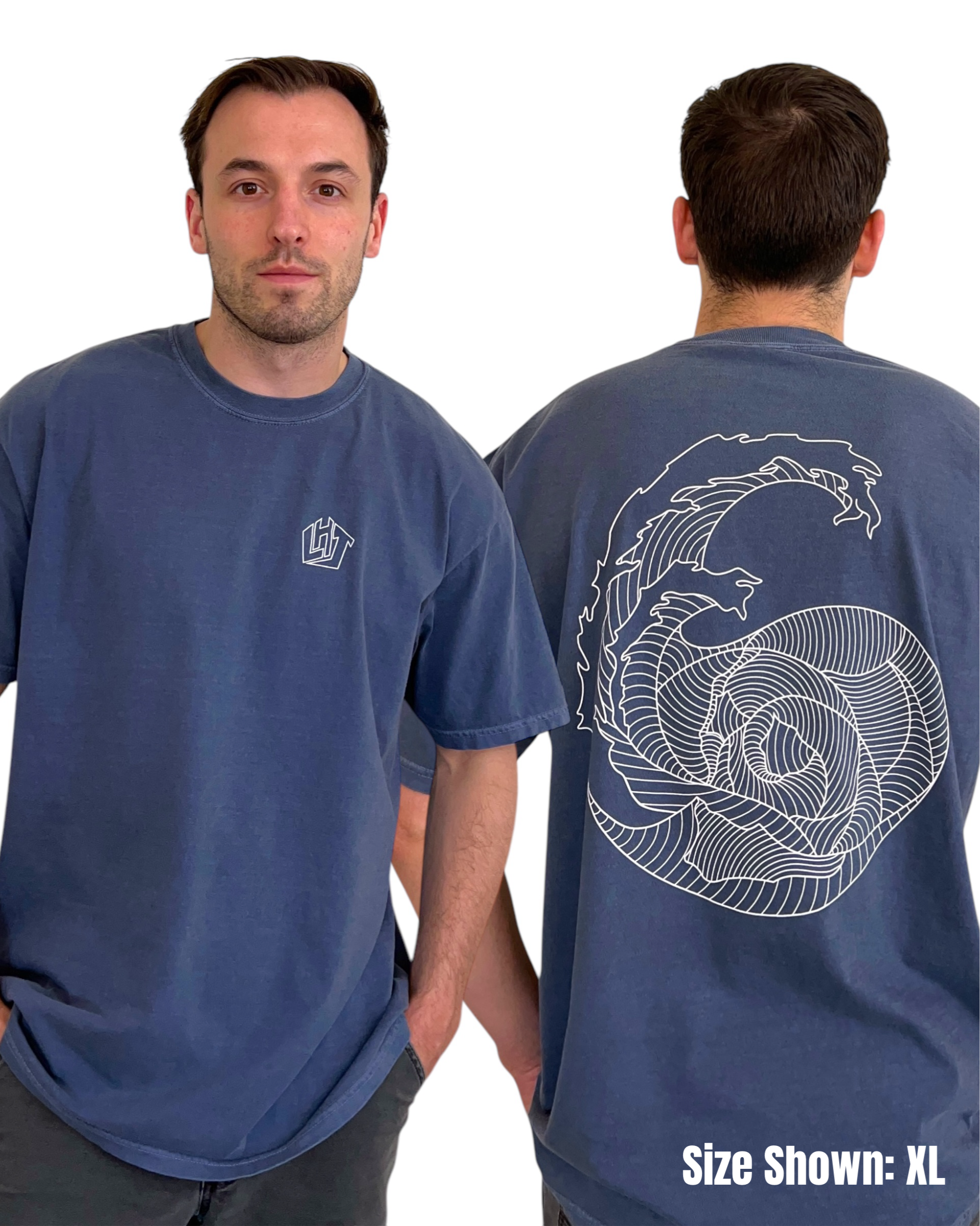 Reflections (Denim Blue) - Original Art T-Shirt